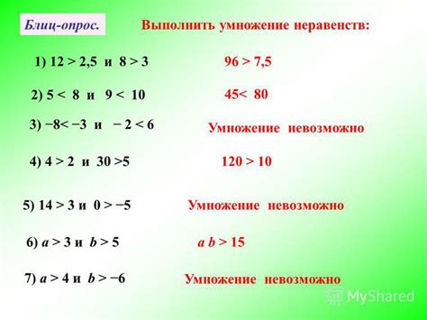 Умножение неравенств с отрицательными коэффициентами