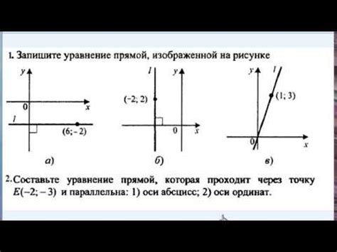 Уравнение прямой параллельной оси абсцисс в координатах