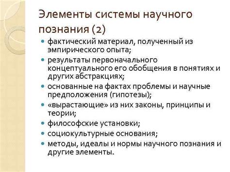 Уровень эмпирического опыта