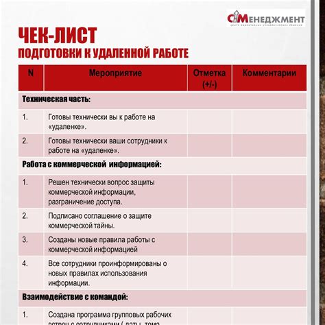 Ускорение времени подготовки к работе