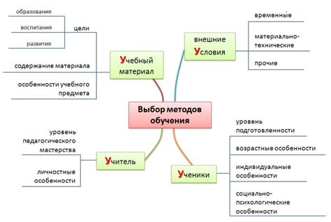 Условия и особенности обучения