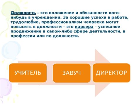 Успешное продвижение в профессии