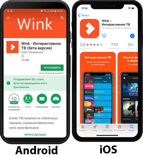 Установите приложение Wink