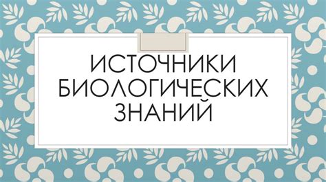 Ученые как основные источники новых знаний