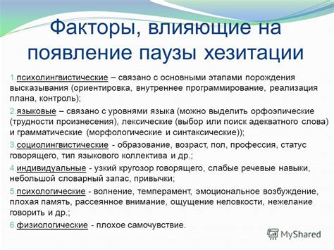 Факторы, влияющие на внутреннее образование