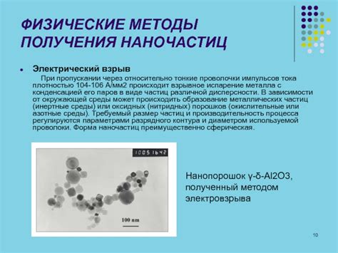 Физические свойства наночастиц при нарушении проводимости