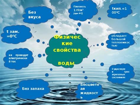 Физические свойства неподвижной воды