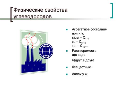 Физические свойства нециклических углеводородов