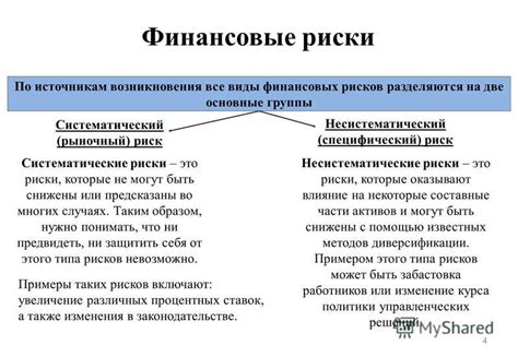 Финансовые риски и плюсы