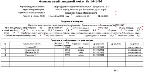 Финансовый лицевой счет: основные моменты