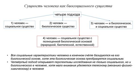 Характеристики биосоциального существа