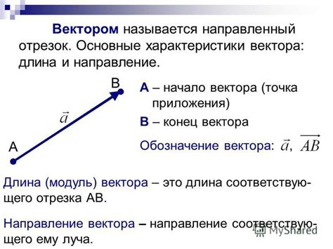 Характеристики пронормированного вектора