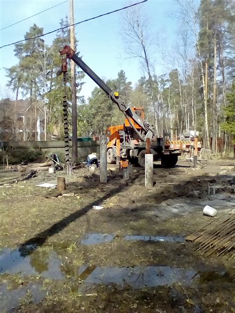 Холостое бурение при устройстве буронабивных свай