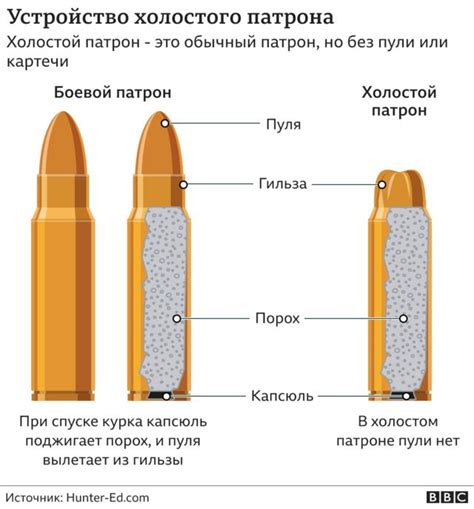 Холостой патрон: понятие и назначение