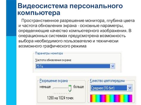 Частота обновления и качество изображения