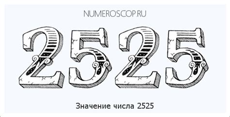 Число 2525 и его значение в числологии