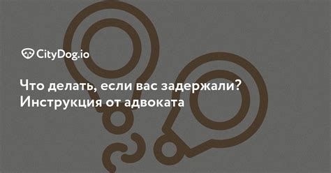 Что делать, если вас задержали?