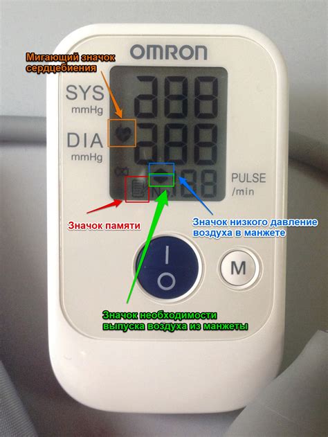 Что означает буква Е на тонометре Omron?