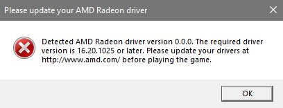 Что такое "detected amd radeon driver version"