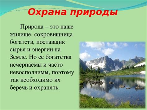 Что такое богатство природы: понятие и значение