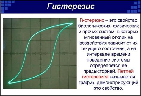 Что такое гистерезис?