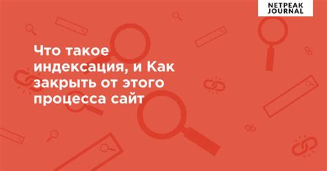 Что такое закрытие от индексации?