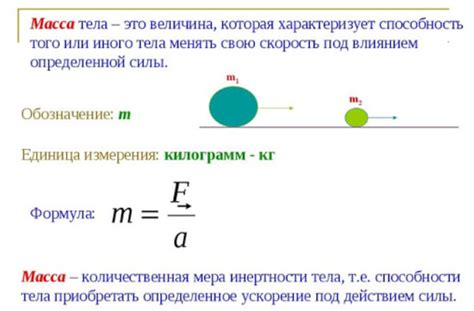 Что такое масса тела: основные принципы