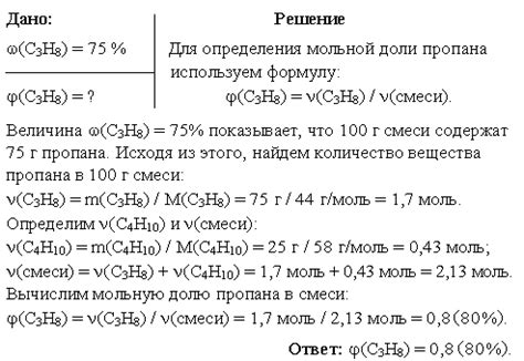 Что такое молярная доля и как ее определить