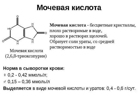 Что такое мочевая кислота 384?