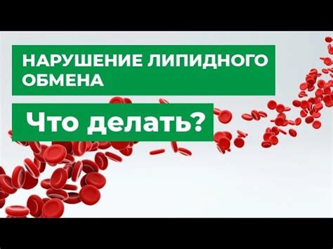 Что такое нарушен липидный обмен?