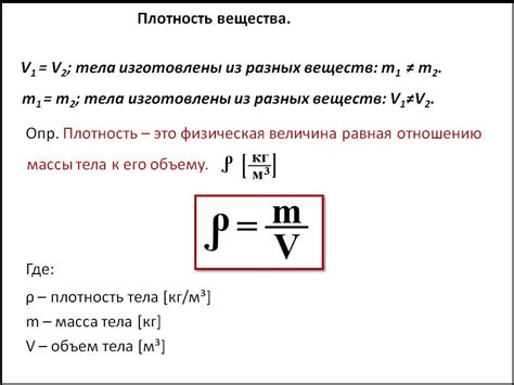 Что такое плотность материала?