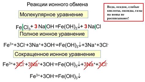 Что такое сокращенное ионное уравнение?