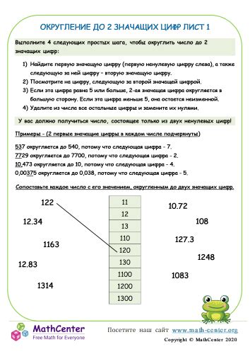 Шаг 3: Округление числа до 2 значащих цифр