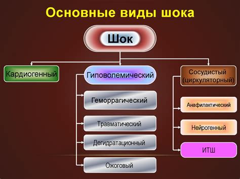 Шок: особенности и значения разных видов