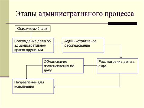 Этапы административного процесса