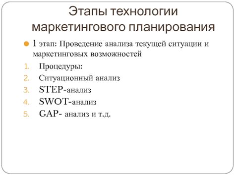 Этап 2: Анализ текущей ситуации