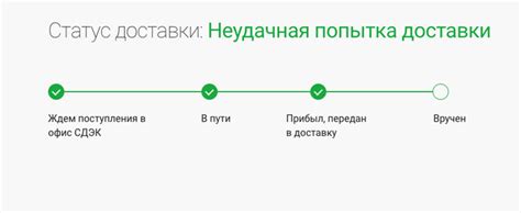  Как узнать о статусе "Не вручен" СДЭК? 