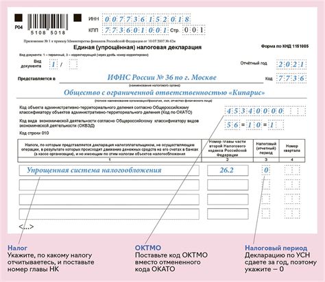  Налоговая декларация в процессе КНП 