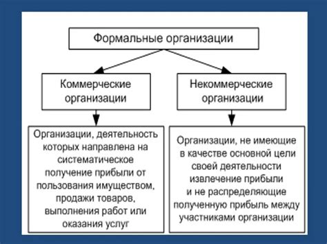  Основные принципы формальных организаций 