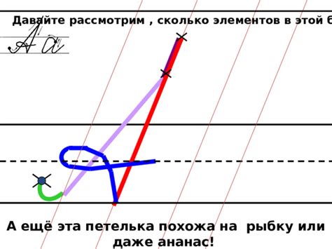  Построение верхней части буквы 