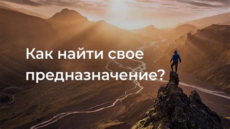  Почему важно найти свое истинное предназначение 